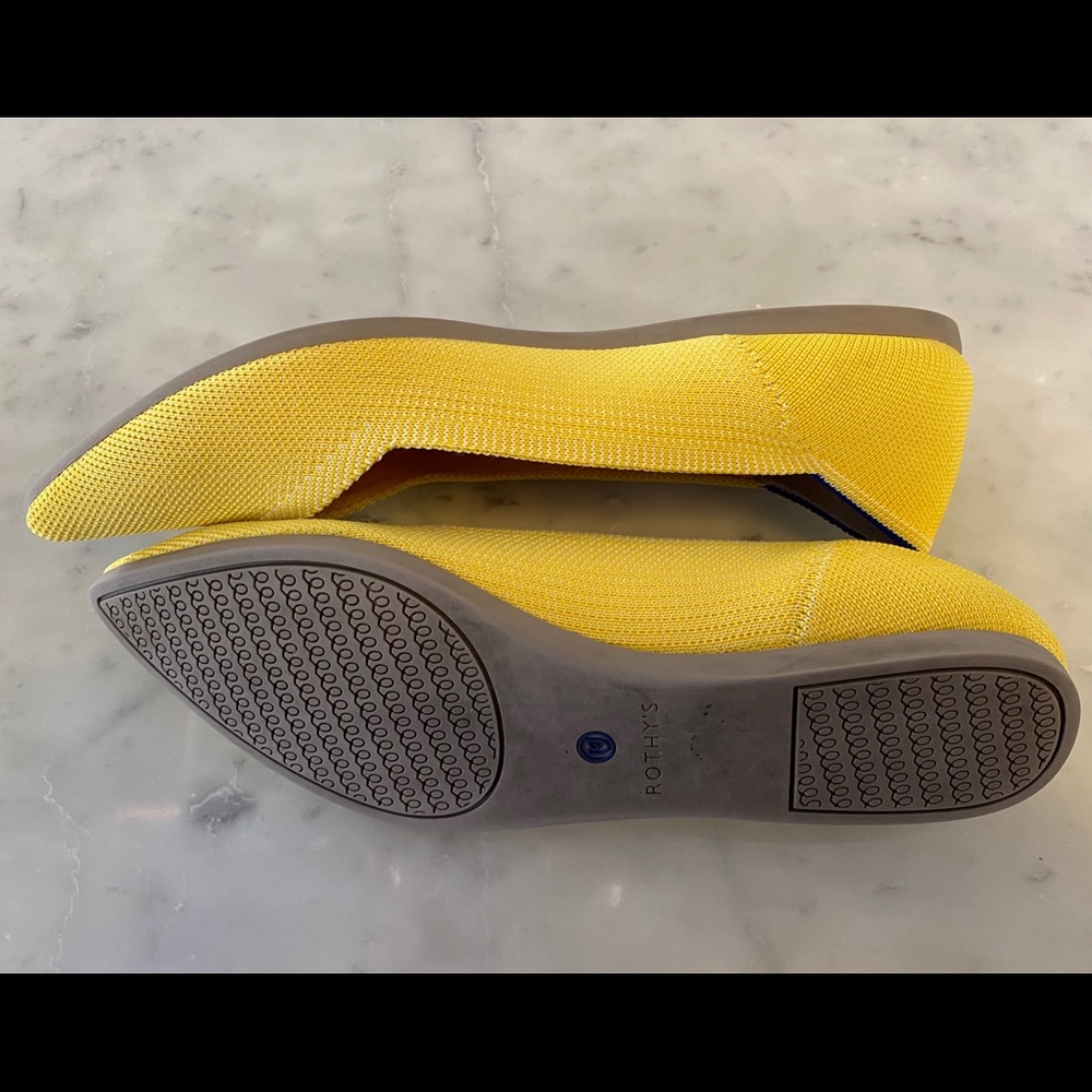 Rothy’s size 8.5 Point discontinued Sunshine color